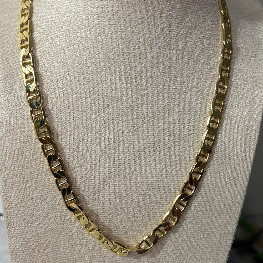 NEW Gorgeous Gucci Mariner 20g Chain Necklace 18k Gold Filled